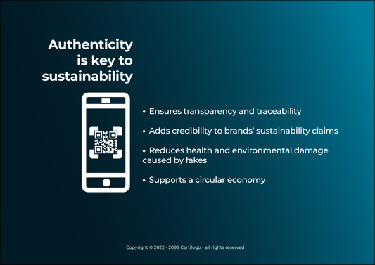 Authentication as a necessity for sustainable strategies